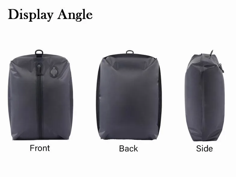 Grey dry duffel with side carry handle