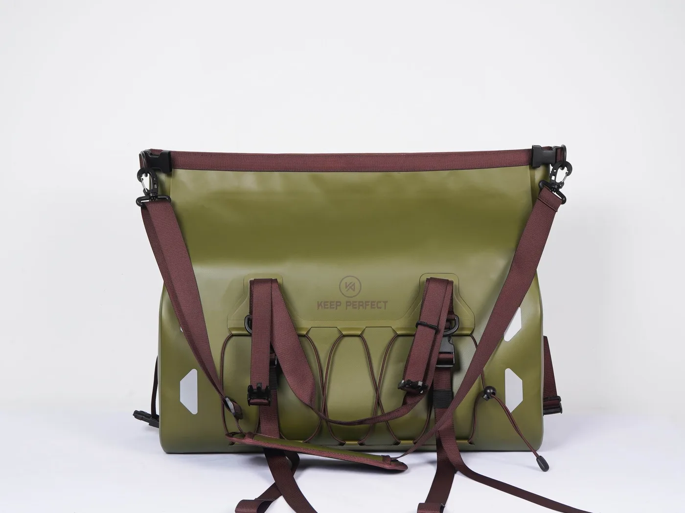Olive green dry duffel bag