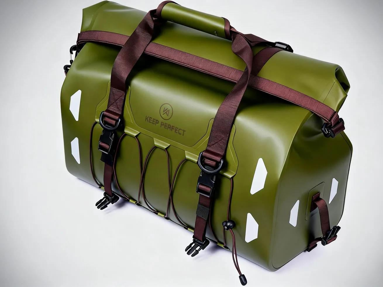 Olive roll-top dry bag
