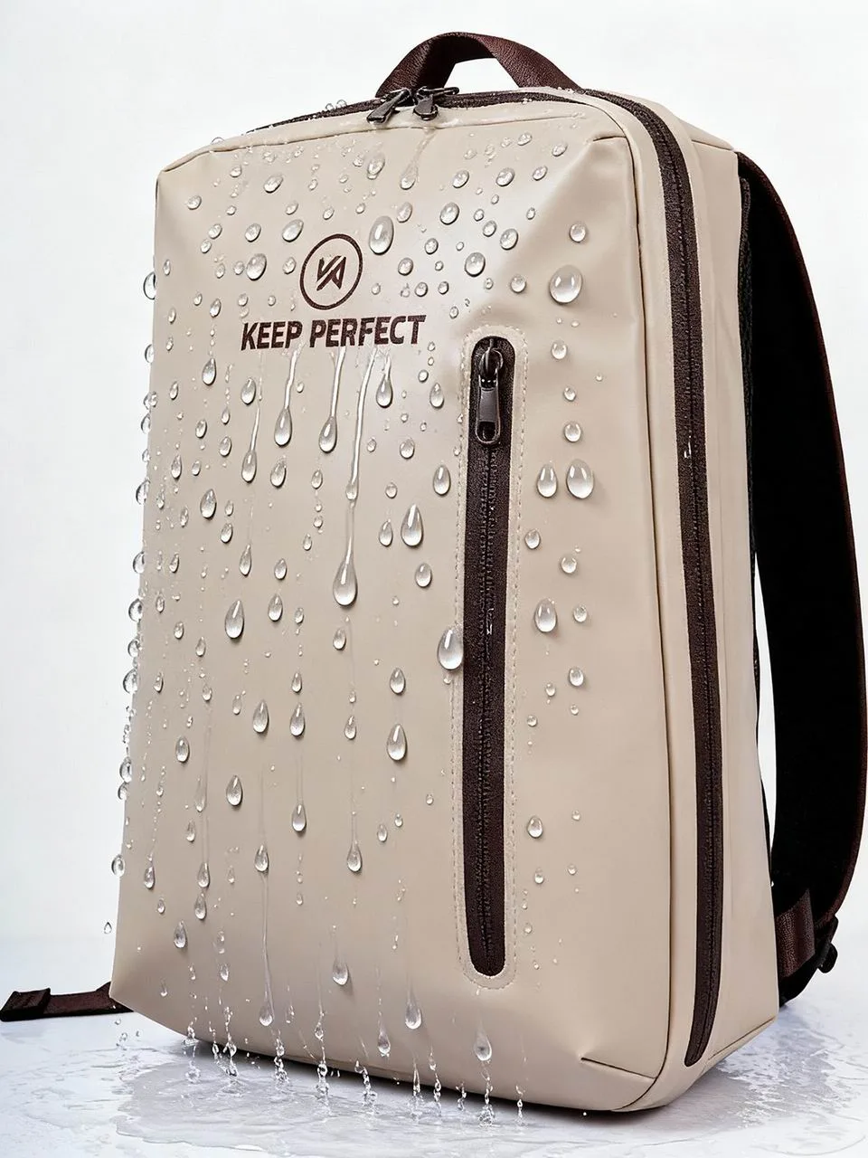 Waterproof backpack product shot