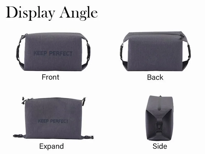 Waterproof tote bag display angle