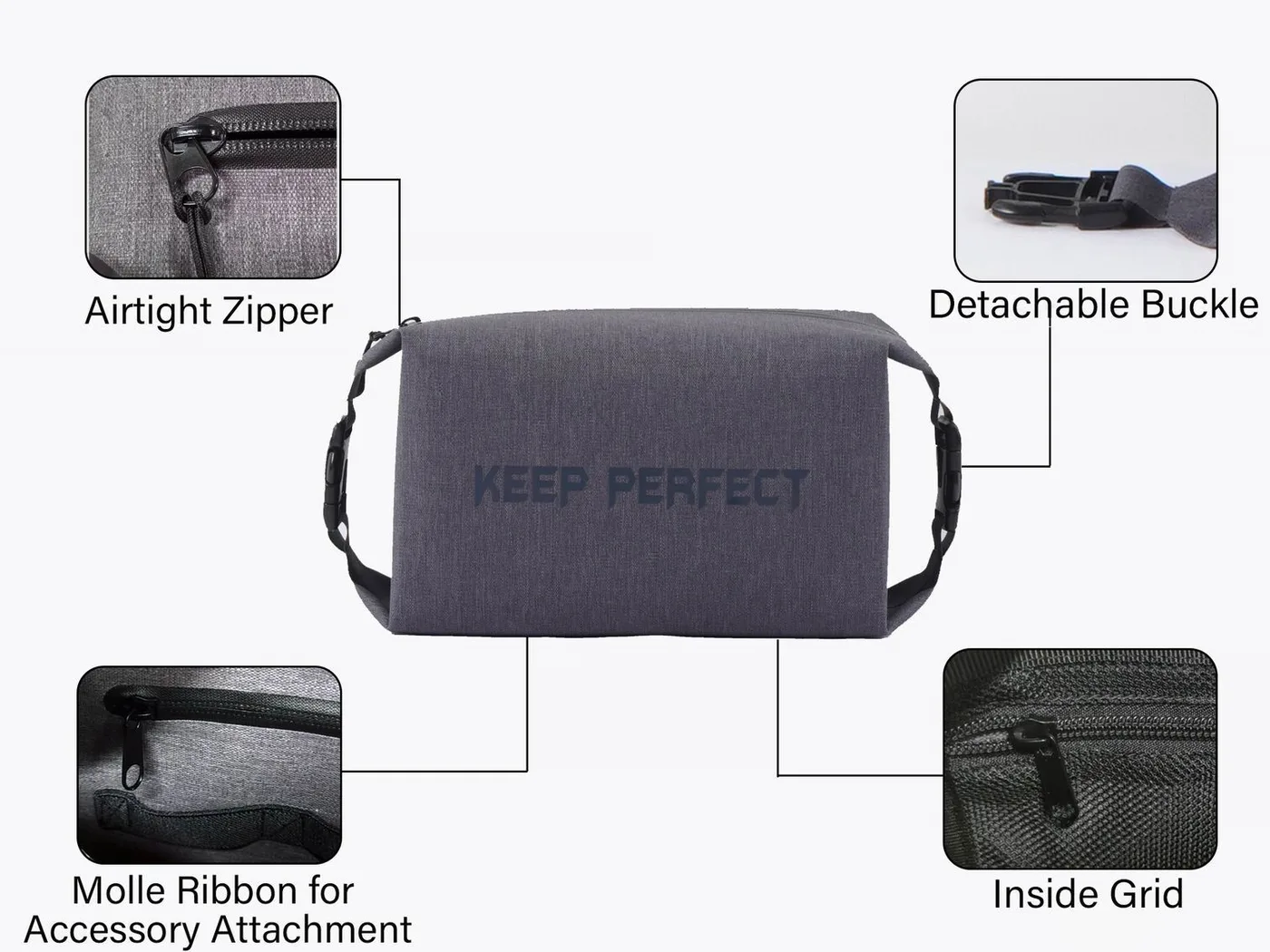 Waterproof tote bag with a padded laptop sleeve